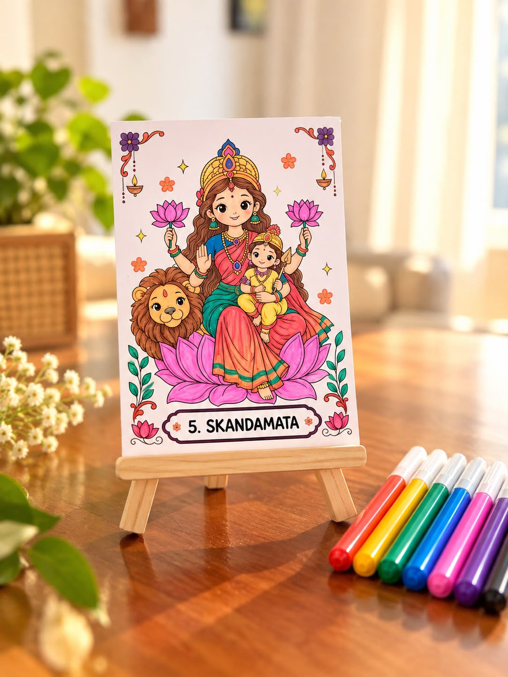 Little Navadurga - The Nine Forms of Maa Durga: Colour • Learn • Display 🌸
