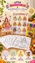 Little Navadurga - The Nine Forms of Maa Durga: Colour • Learn • Display 🌸